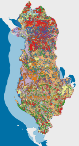 Graphic overview for Land cover (Corine 2012)
