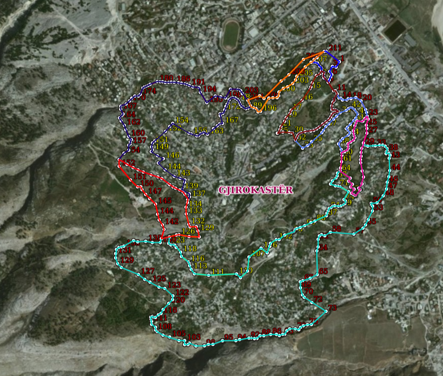 Graphic overview for VKM No. 764, dated 20.12.2023, Historical center of an area in the city of Gjirokastra
