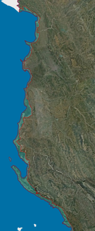 Graphic overview for Areas of National Importance, Coastal Belt
