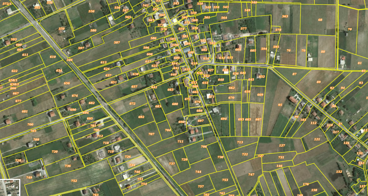 Graphic overview for Cadastral Parcels