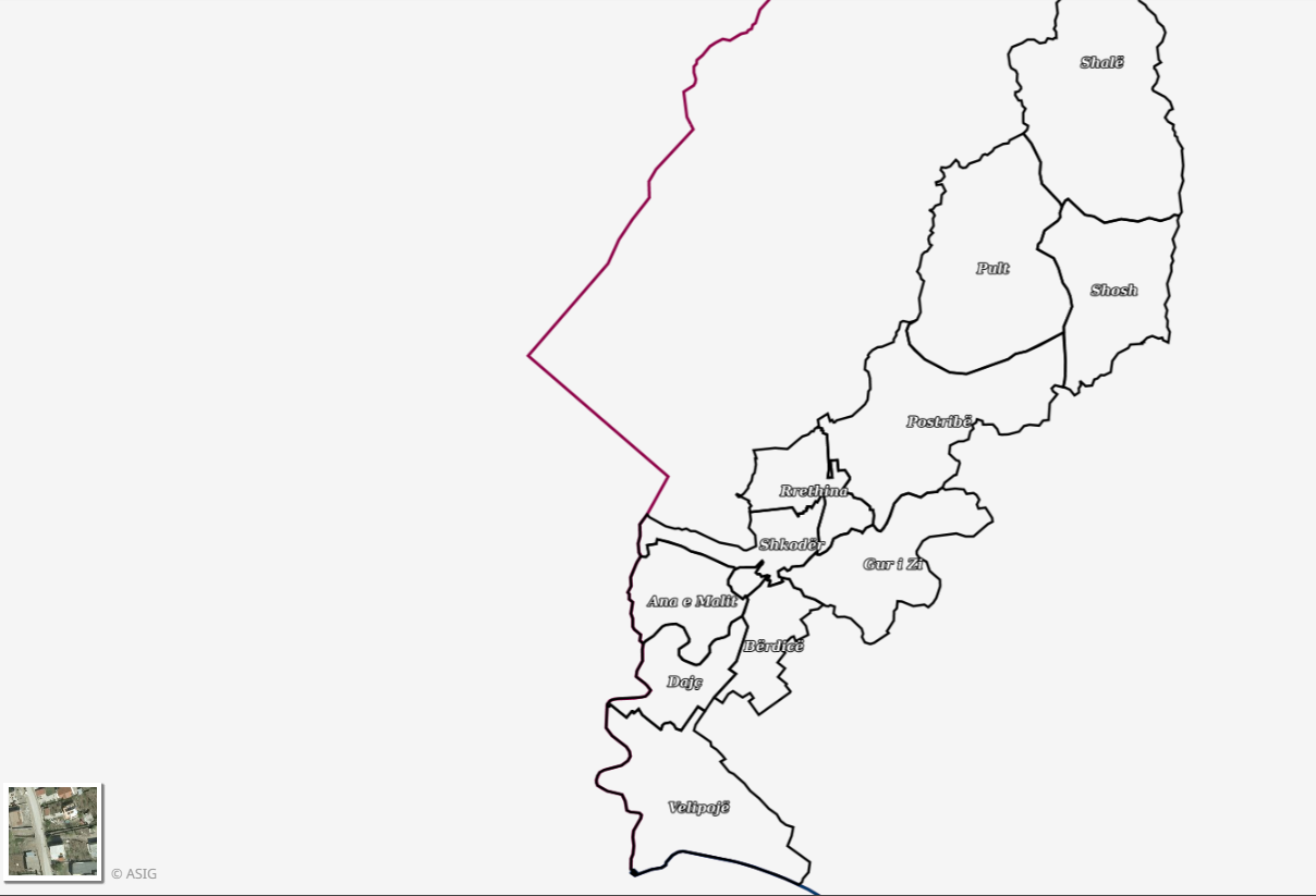 Graphic overview for Order 4 (Administrative unit boundary), Shkodër Municipality