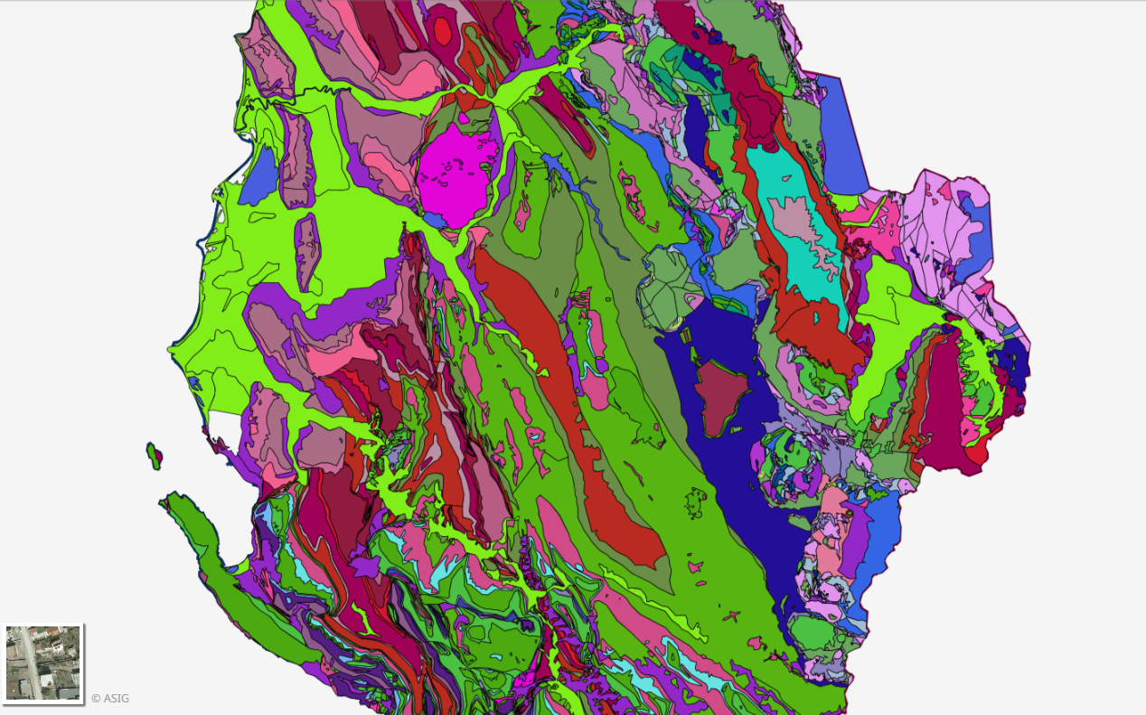Graphic overview for Geological Map 1:200000