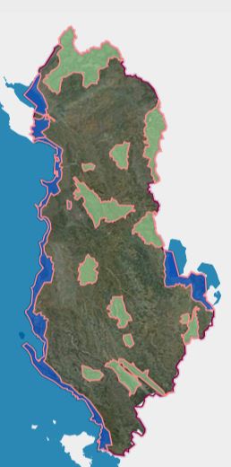 Graphic overview for KKT Decision No. 4, dated 14.10.2020, Priority Areas for Tourism Development in the Territory of the Republic of Albania