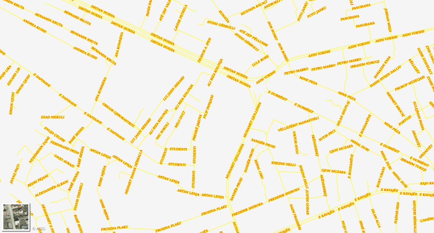 Graphic overview for Address System, Street