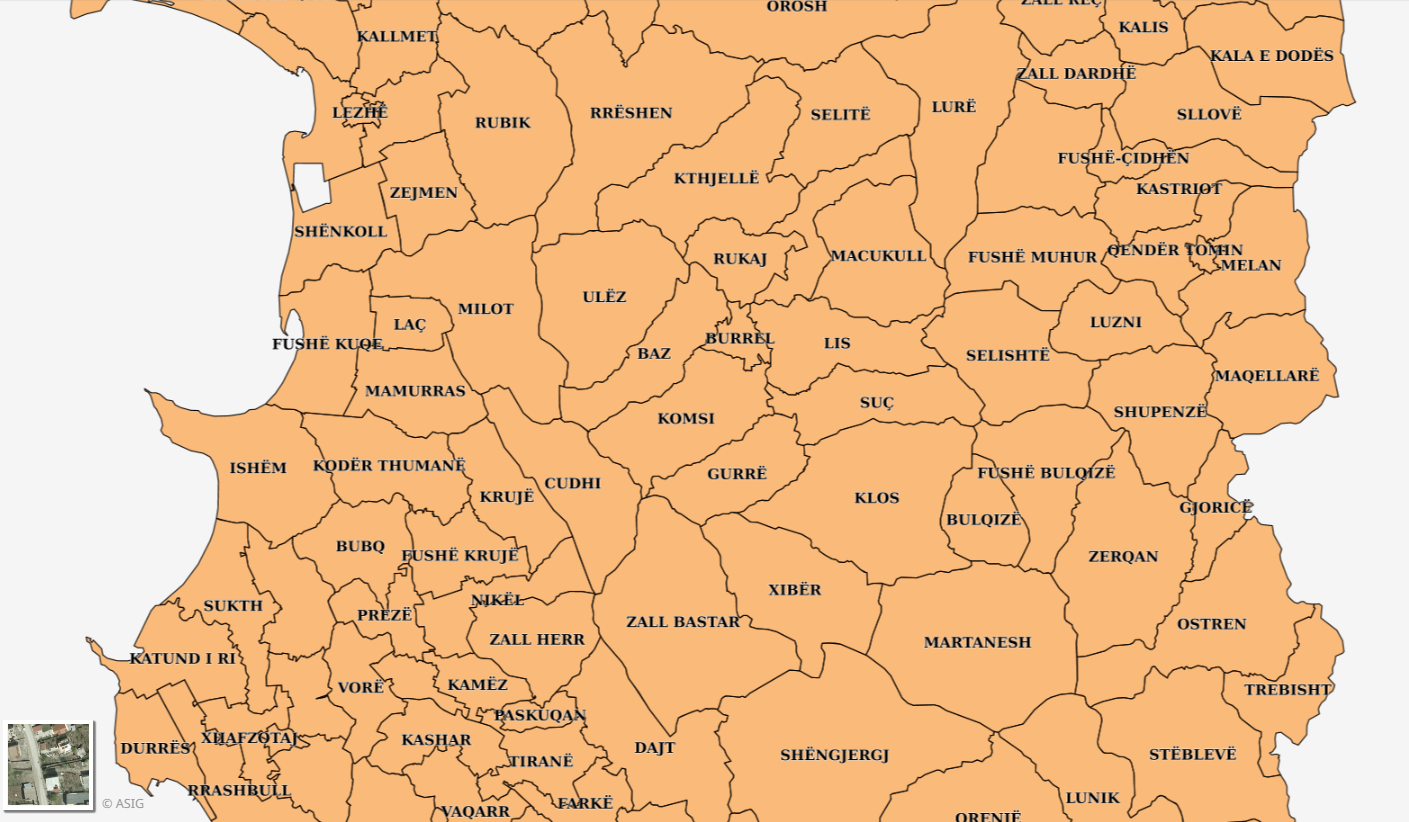 Graphic overview for Statistical Units, Local Government Units Census (INSTAT)