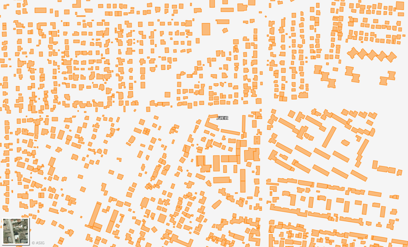 Graphic overview for Cadastral Parcels, Buildings