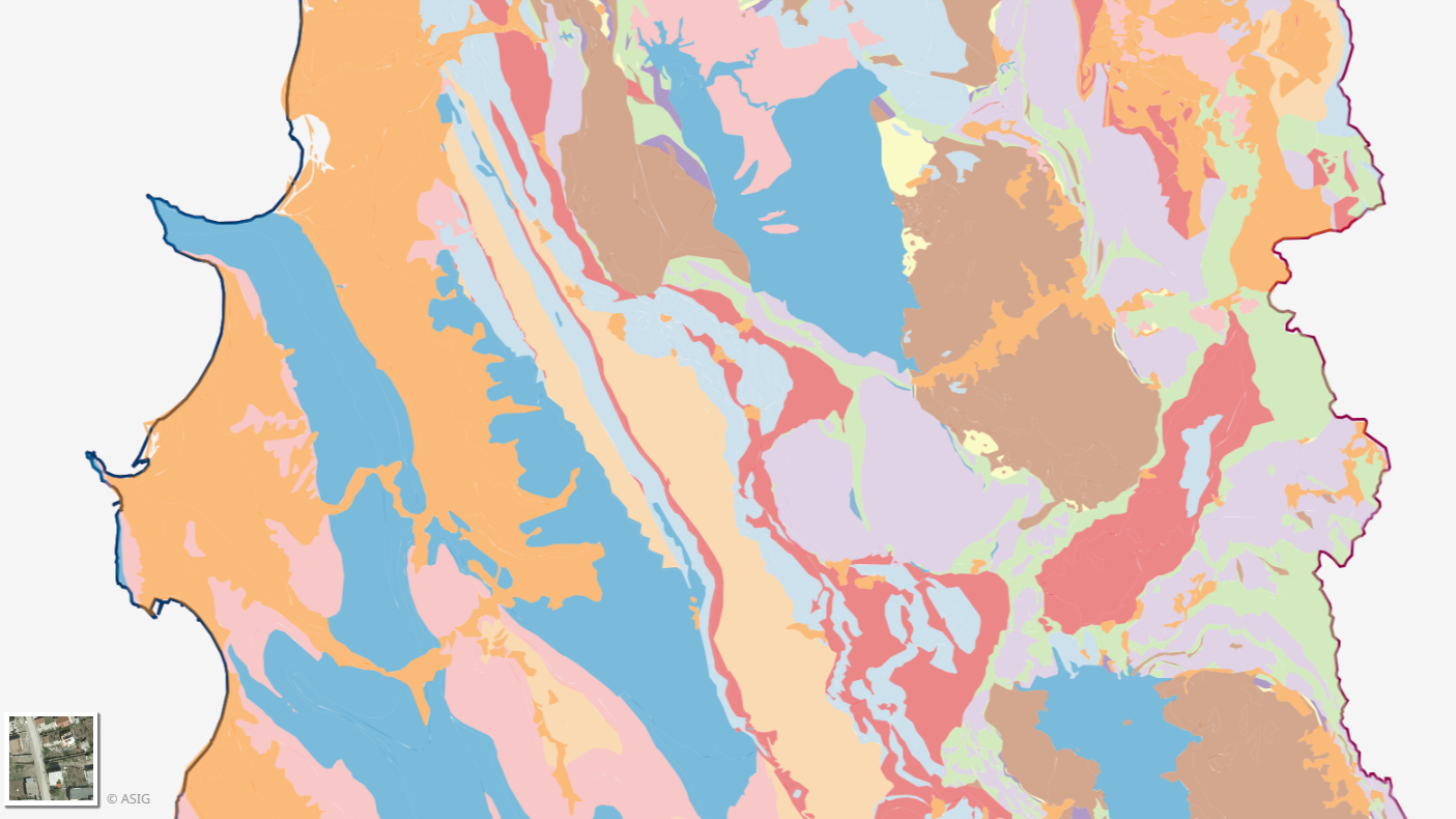 Graphic overview for Geological Map 1:100,000