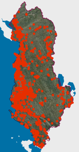 Graphic overview for Areas with natural hazards, Fires 2023