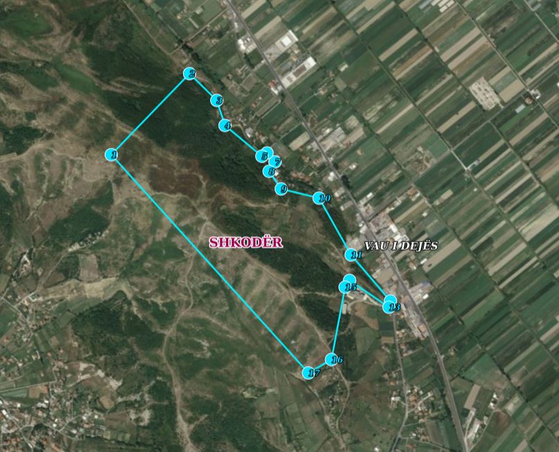 Graphic overview for VKM no. 284, date 17.04.2026, Archaeological Zone "A", Bushat
