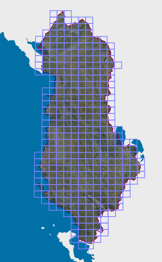 Graphic overview for Map Nomenclature 1:25000