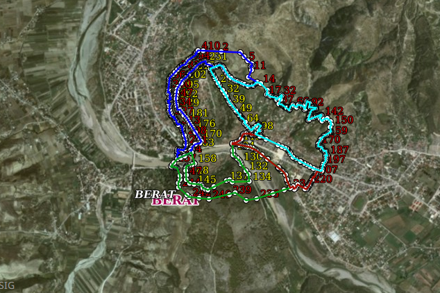 Graphic overview for VKM No. 827, dated 28.12.2023, Historical center of an area in the museum city of Berat