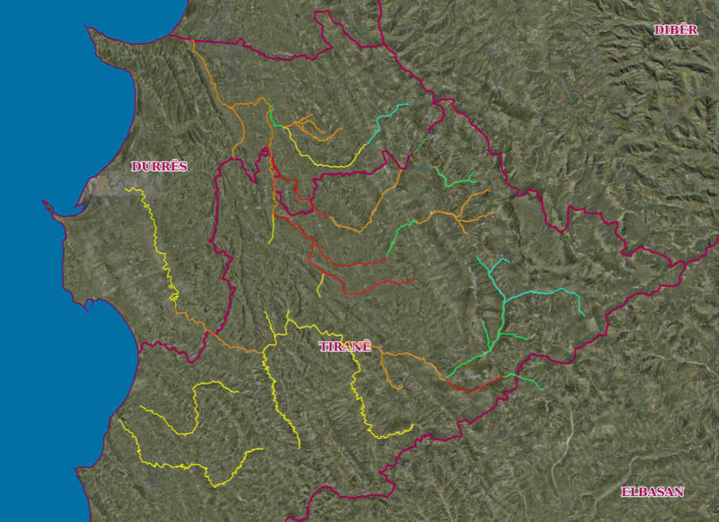 Graphic overview for Ecological status of surface water bodies, rivers (RWB)