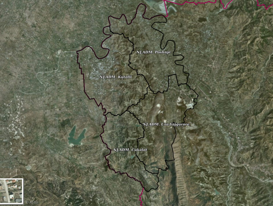 Graphic overview for Order 4 (Administrative unit boundary), Dimal Municipality