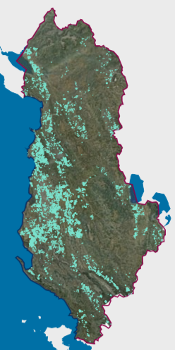 Graphic overview for Existing land use, Vineyard Cadastre