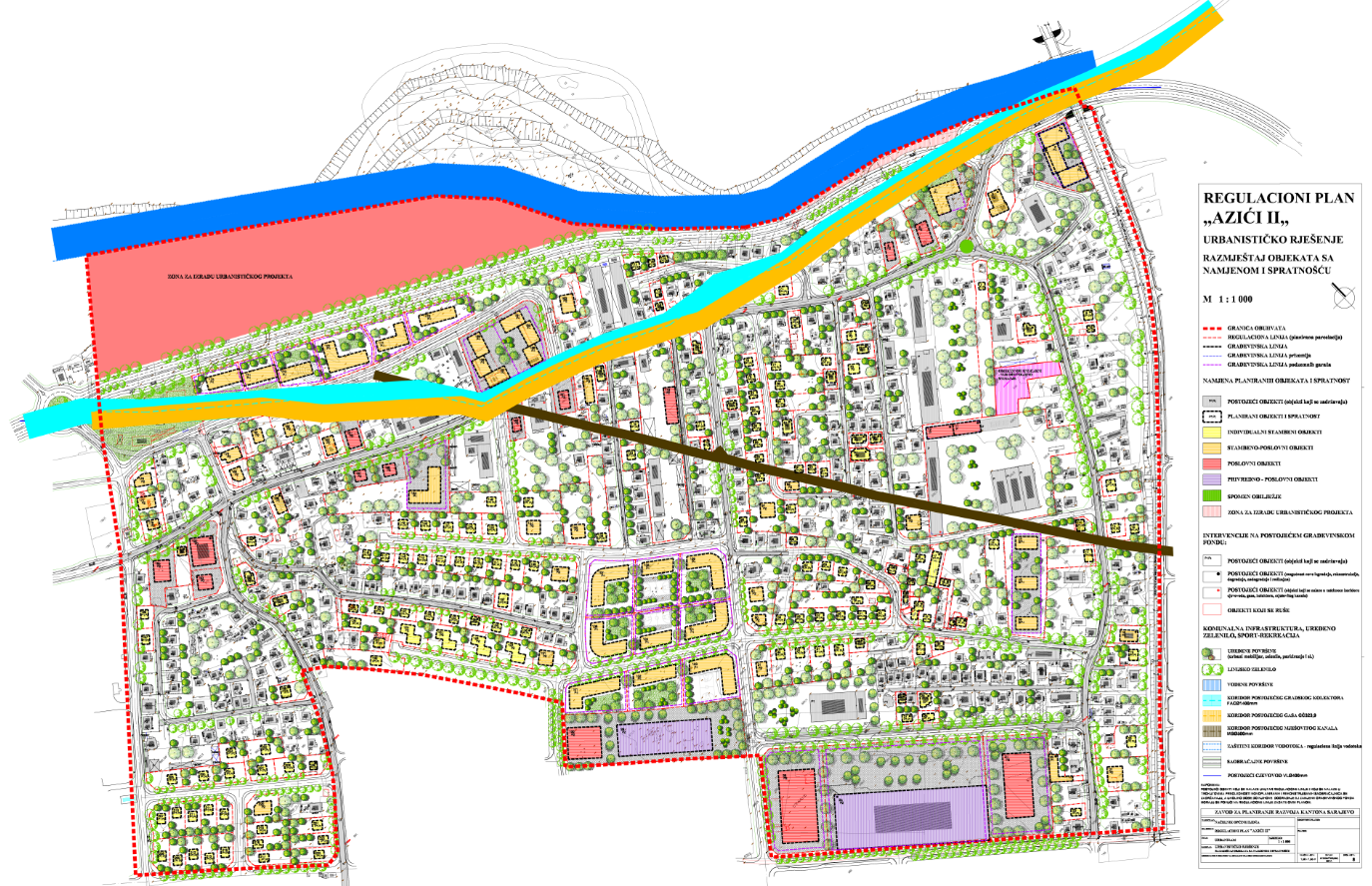 Graphic overview for Regulatory plan "Azići II"