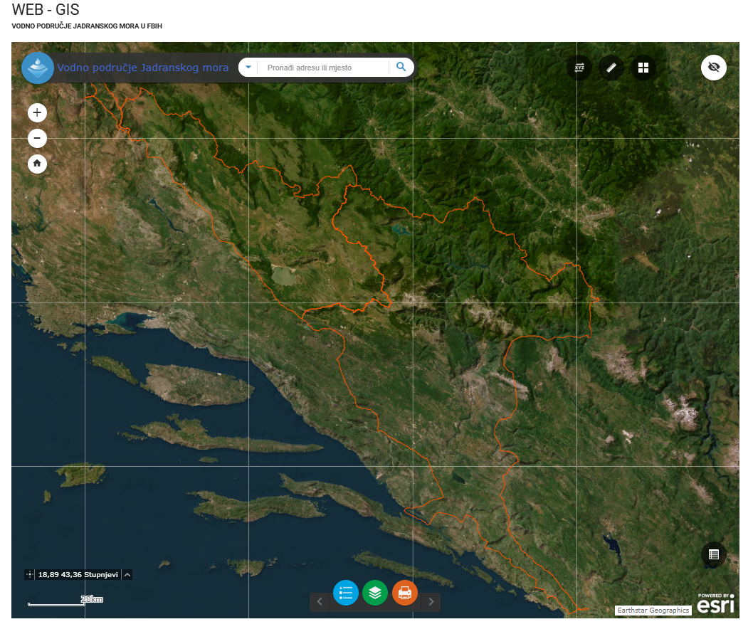 Graphic overview for River basins AVP Adriatic Sea