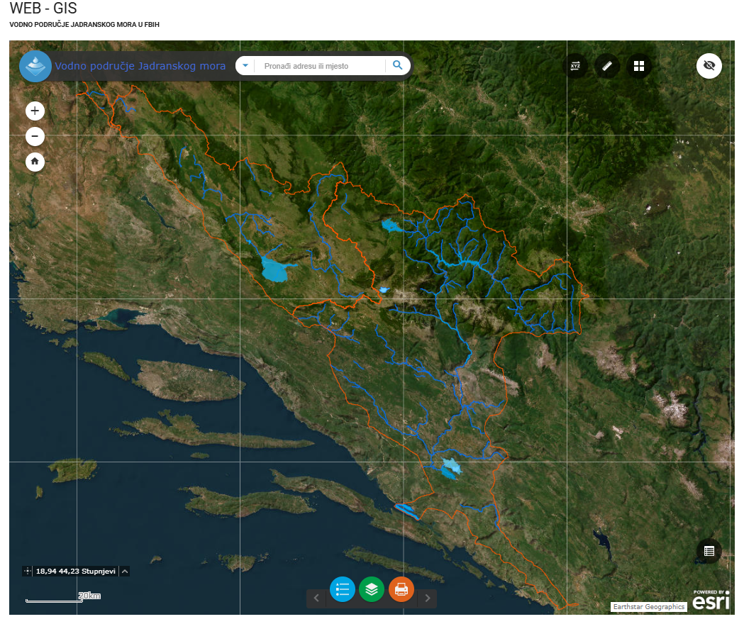 Graphic overview for Water area of the Adriatic Sea