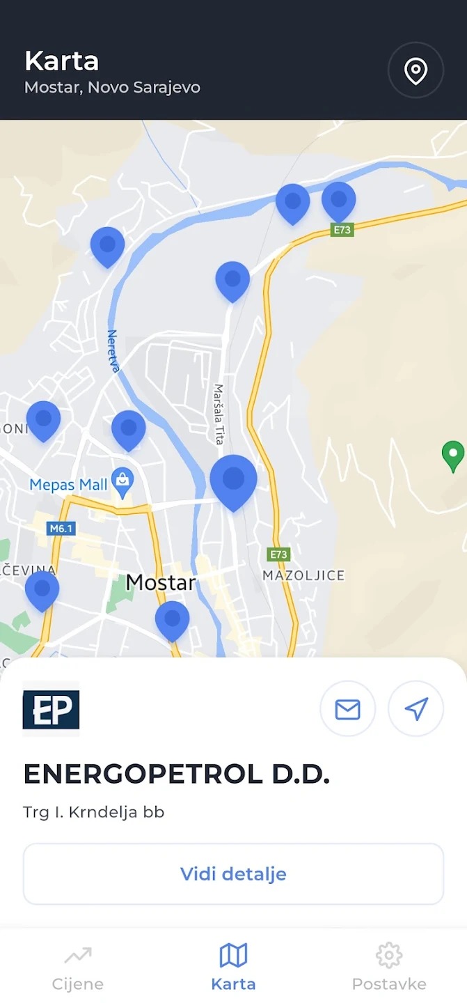 Graphic overview for Gas stations in the Federation of Bosnia and Herzegovina