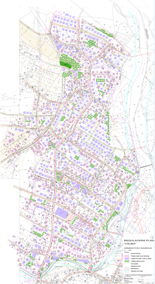 Graphic overview for Regulatory plan "Osijek"