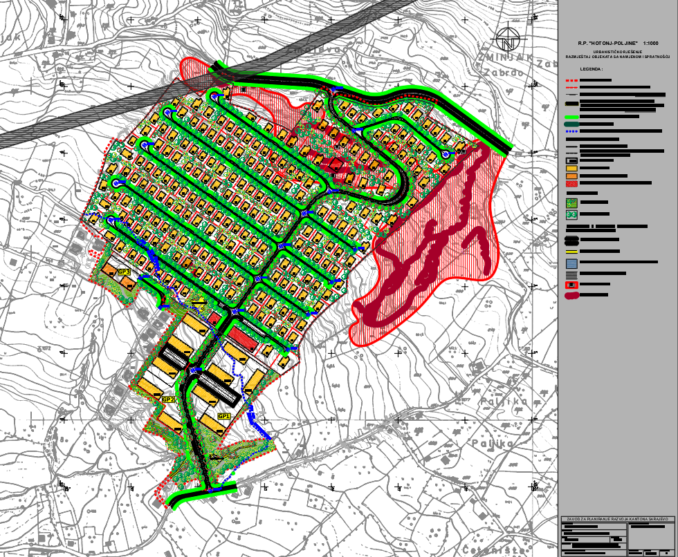Graphic overview for Regulatory plan "Hotonj - Poljine"