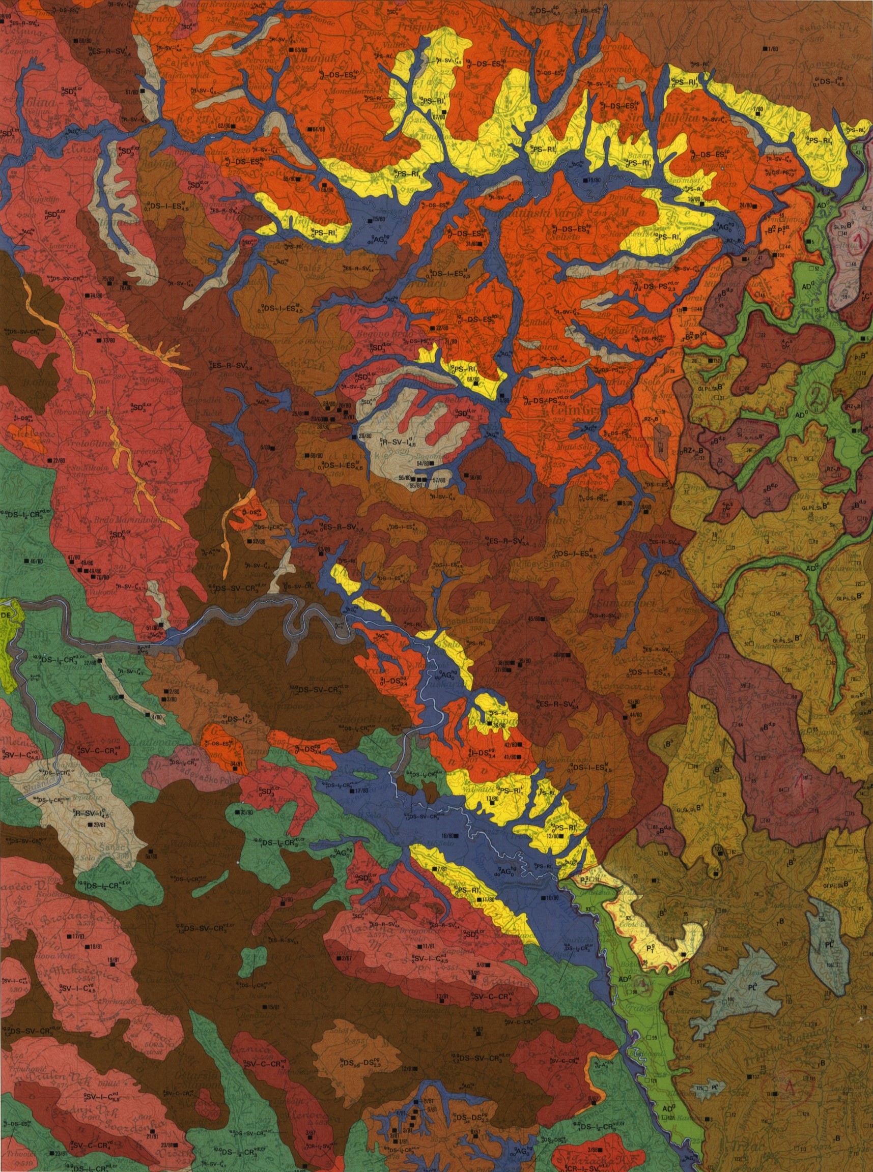 Graphic overview for Basic pedological map of Bosnia and Herzegovina