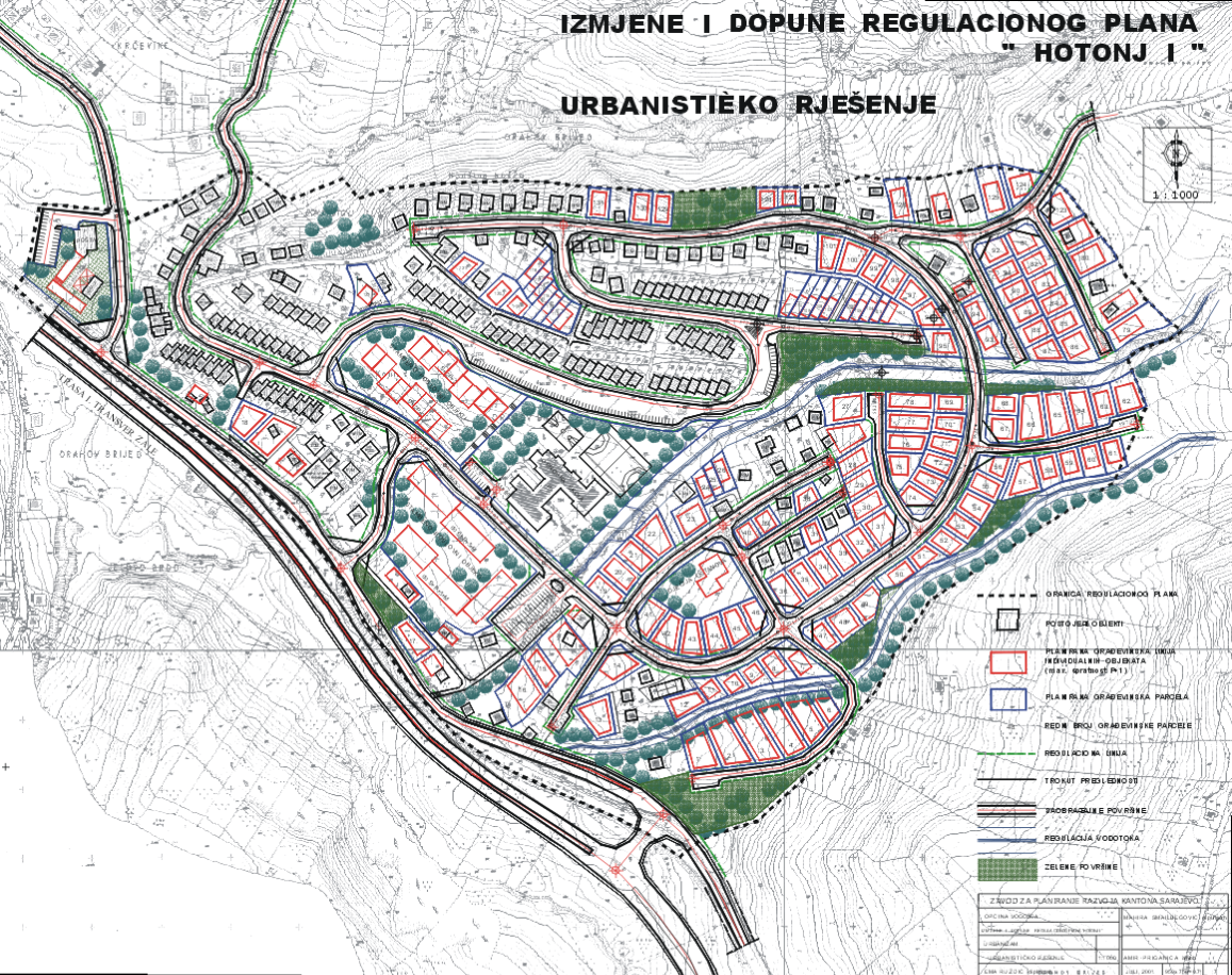 Graphic overview for Regulatory plan "Hotonj I" - amendments