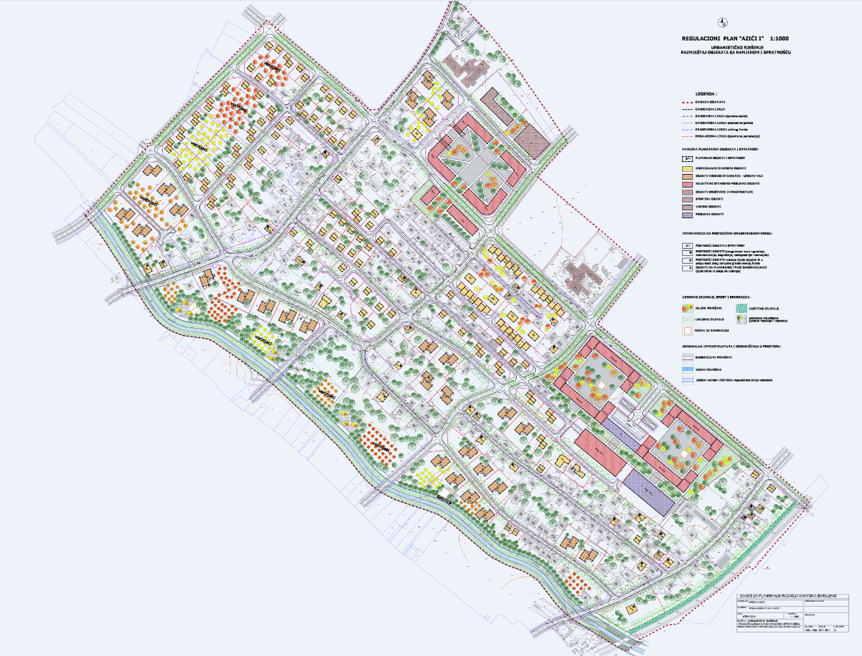 Graphic overview for Regulatory plan "Azići I"