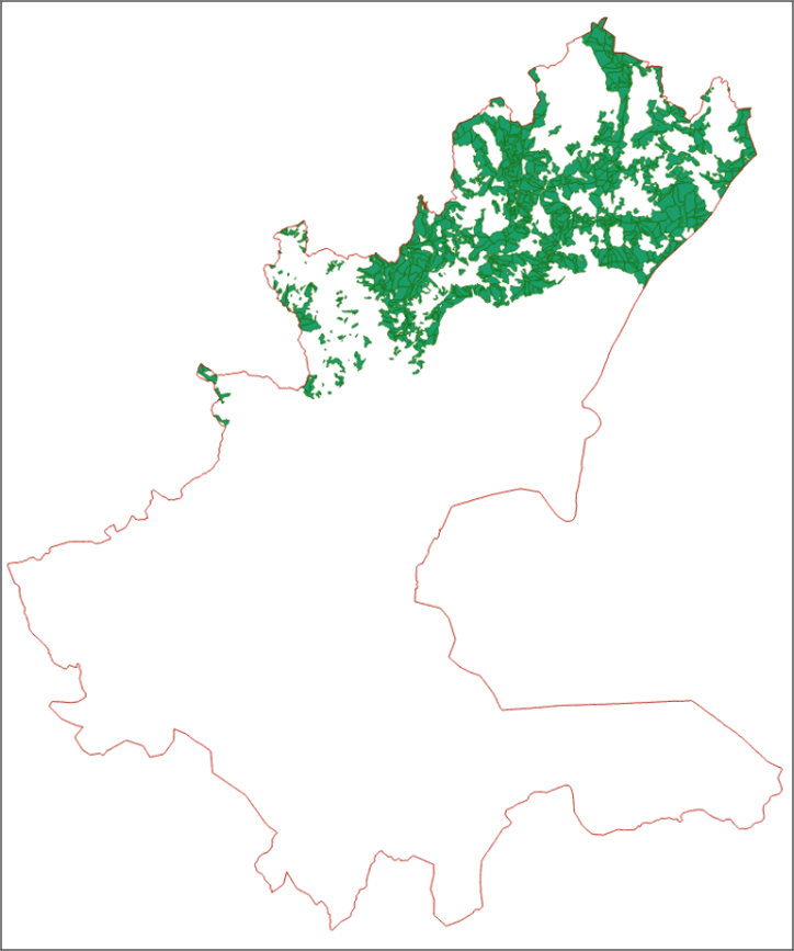 Graphic overview for Forest management area "Gornjebosansko" - part