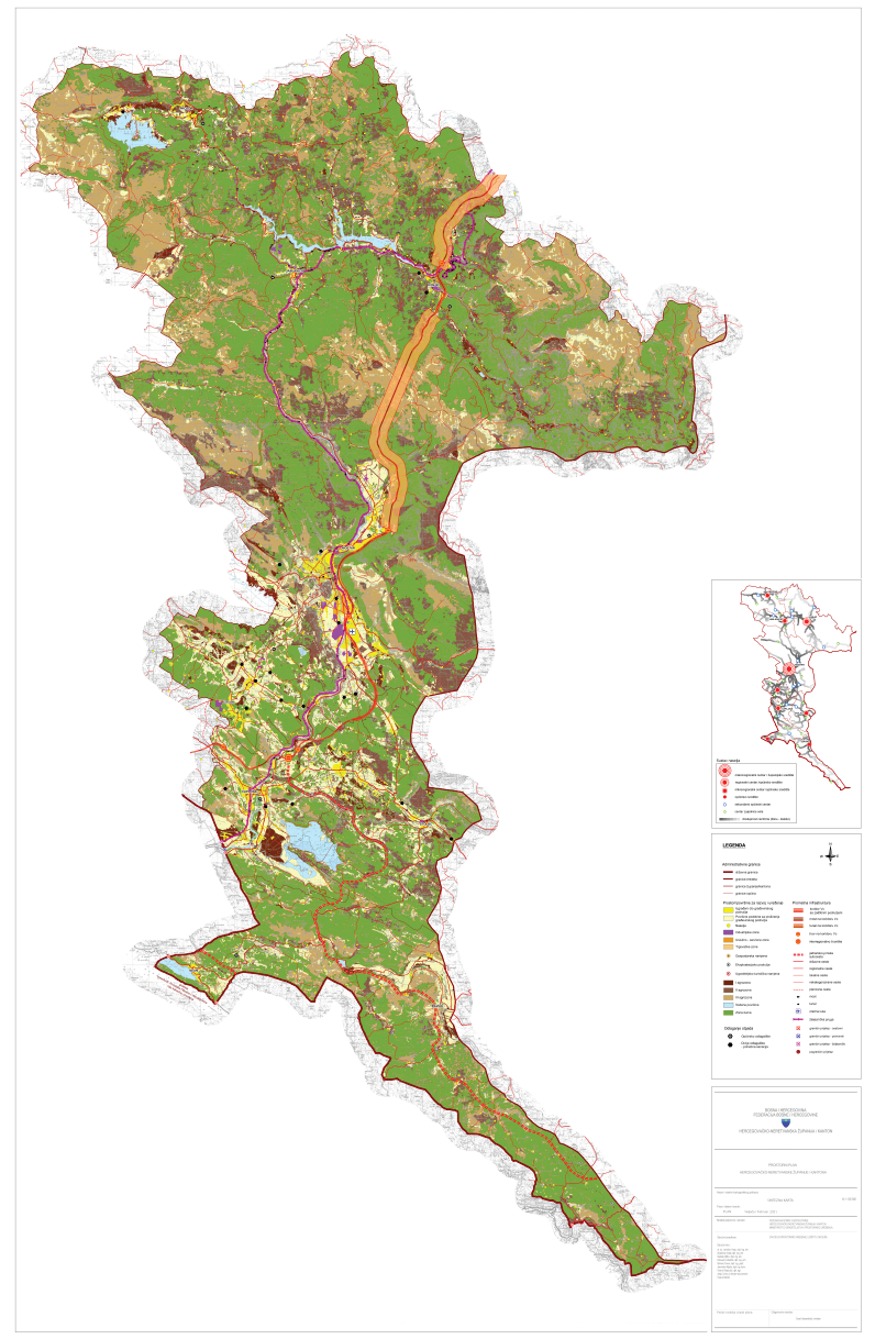 Graphic overview for Spatial plan of the Herzegovina-Neretva Canton/County