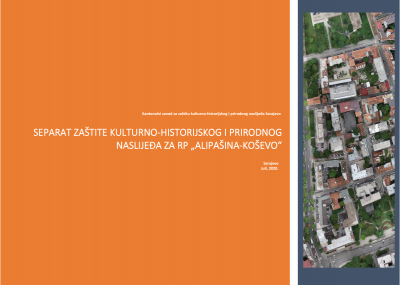 Graphic overview for Section for the protection of cultural, historical and natural heritage for the "Alipašina-Koševo" Regulatory Plan