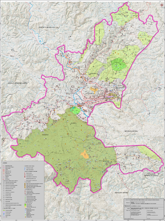 Graphic overview for Study of the cultural, historical and natural heritage of the Sarajevo Canton
