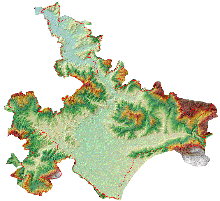 Graphic overview for Digital terrain model of the urban area of the Sarajevo Canton