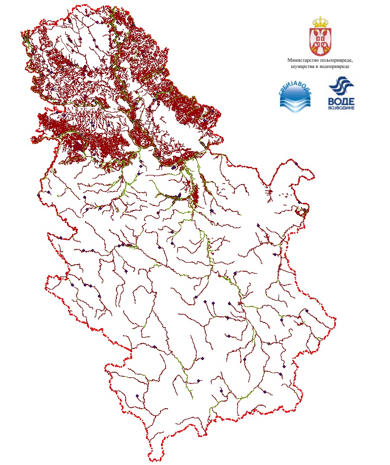 Graphic overview for Protective water facilities against the harmful effects of external and internal waters, erosion and torrents on first-order waters