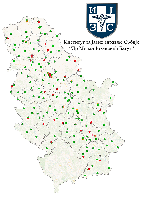 Graphic overview for Locations of health care institutions