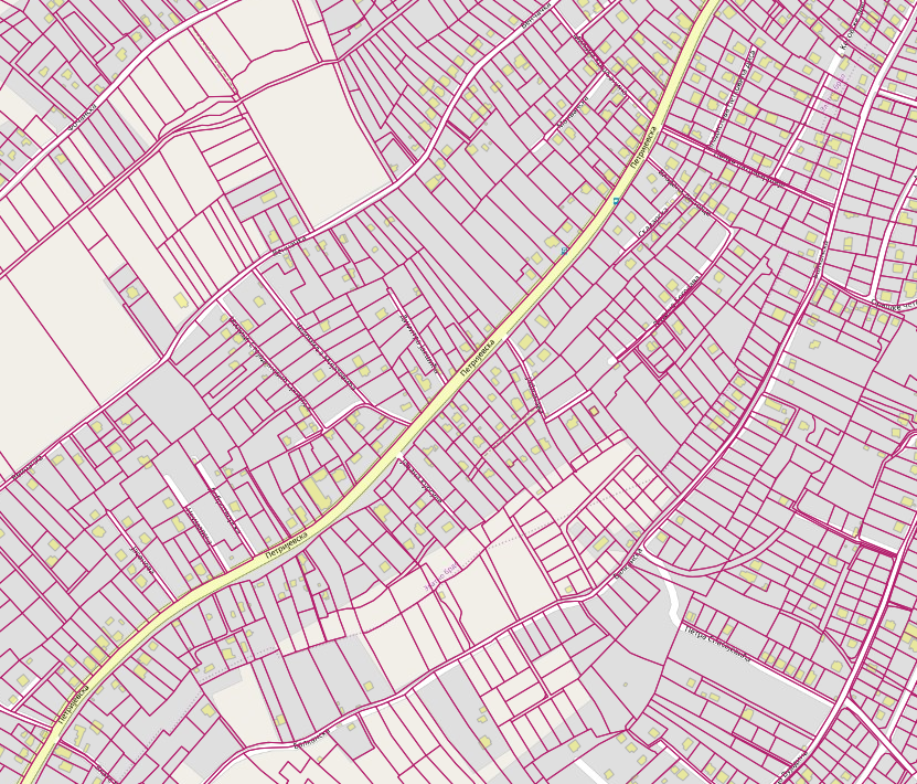 Graphic overview for Cadastral parcels
