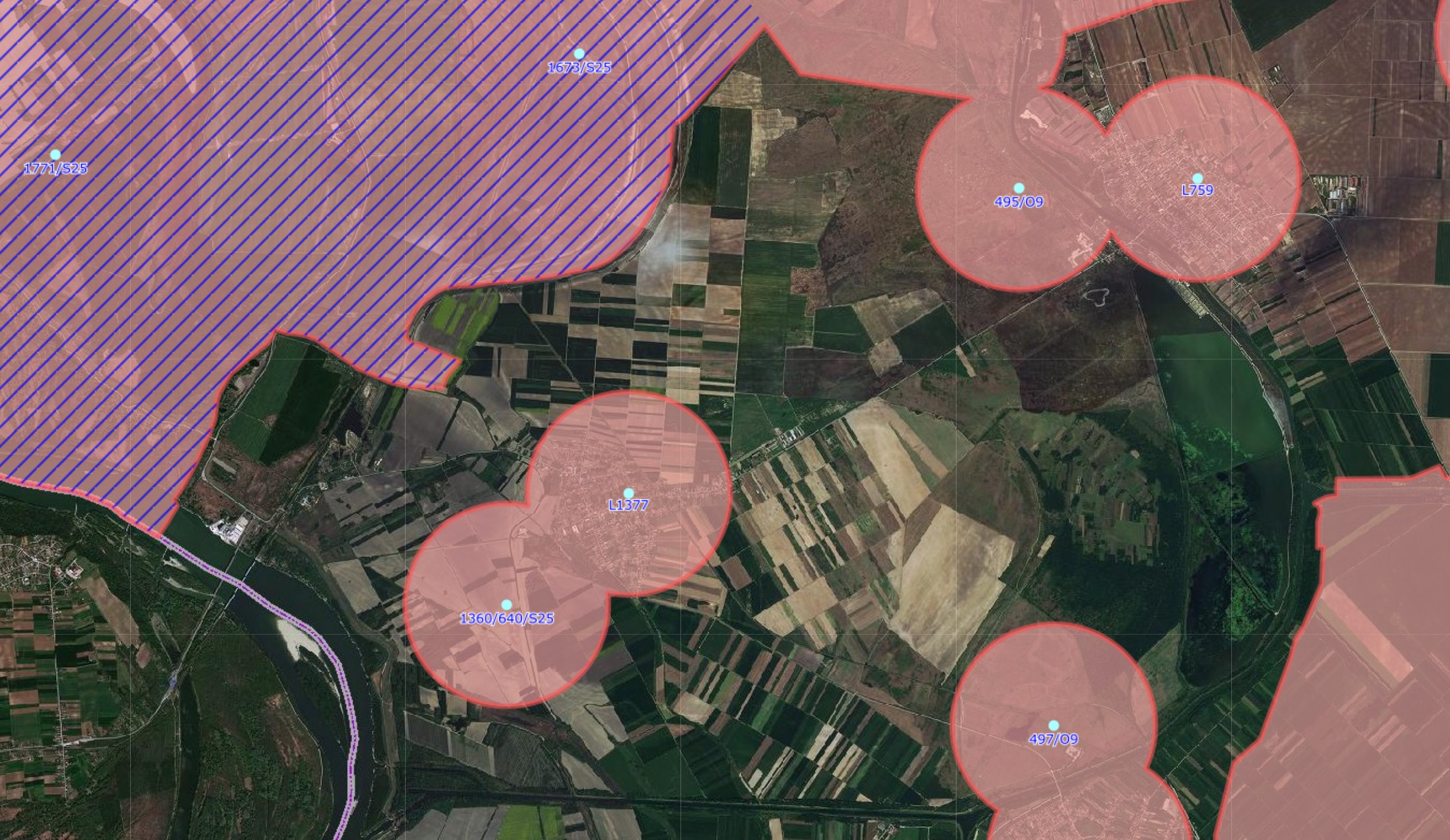 Graphic overview for GNSS controlled areas